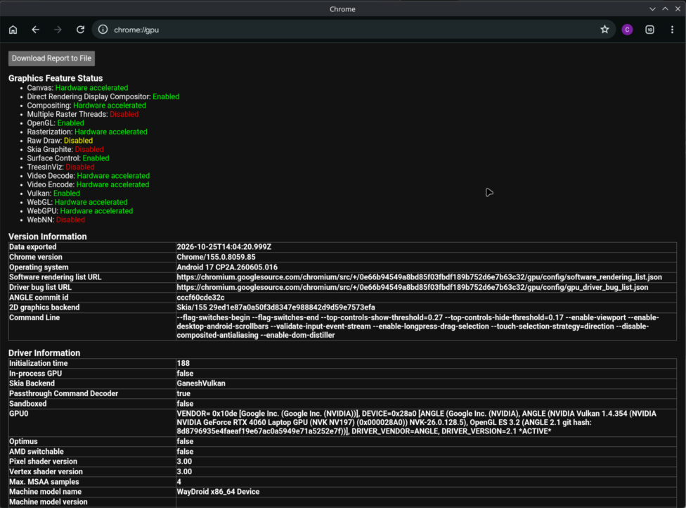 chrome://gpu